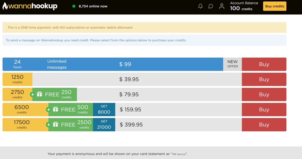 Paid features and pricing