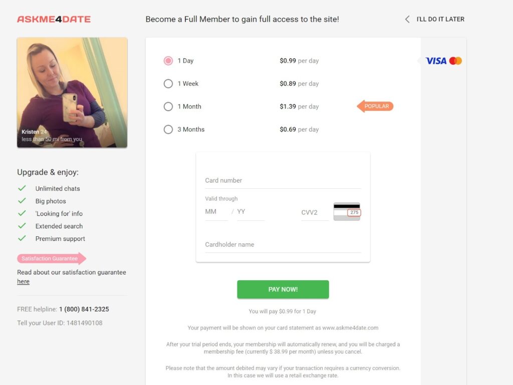 Paid Features And Pricing
