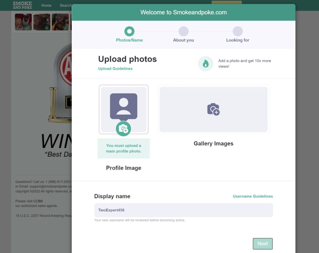 How to sign up on the SmokeAndPoke
