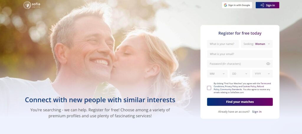 SofiaDate dating site